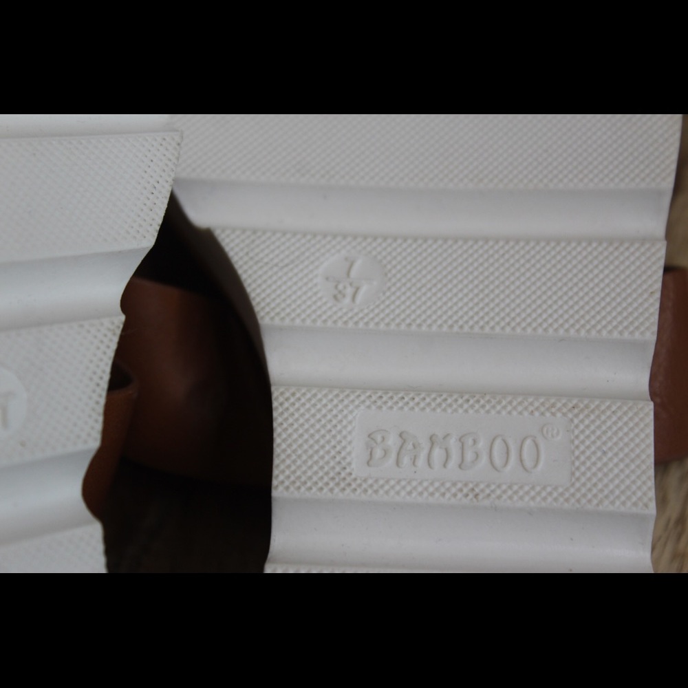 Bamboo | Tan H-Band Hotspot Wedge Sandal - Picture 5 of 7